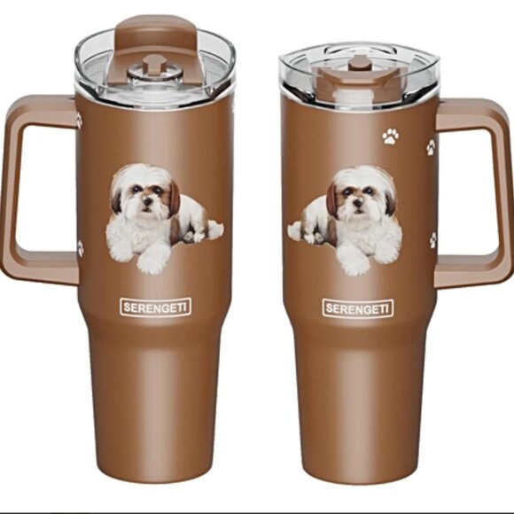 Serengeti Other - Serengeti Shih Tzu Mug 40oz Ultimate Tumbler Water Bottle Handle